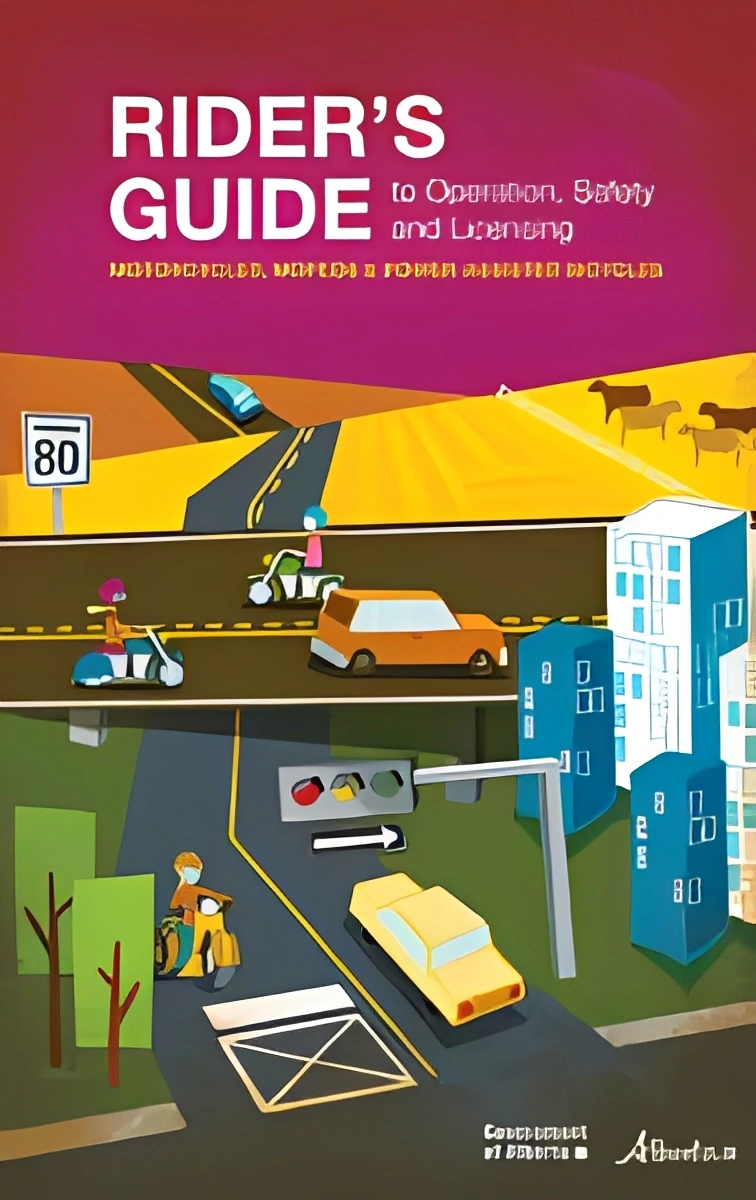 Motorcycle safety and operation guide cover