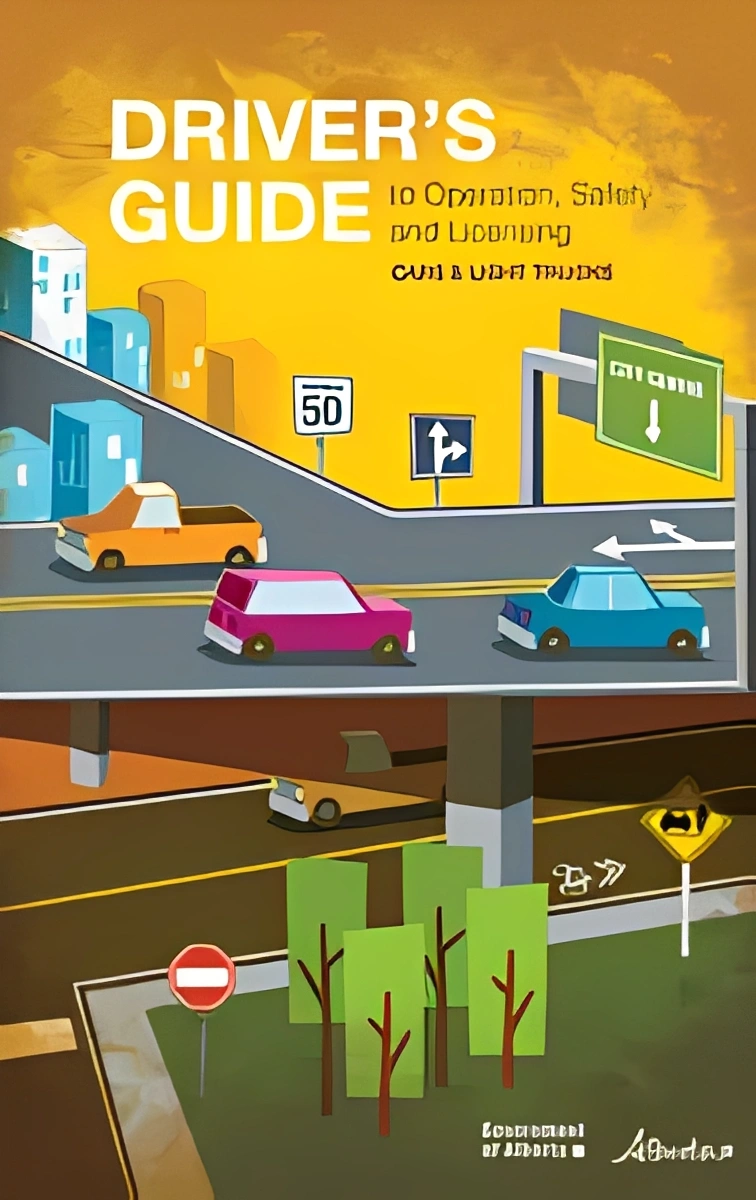 Driver's guide cover with colorful illustration.